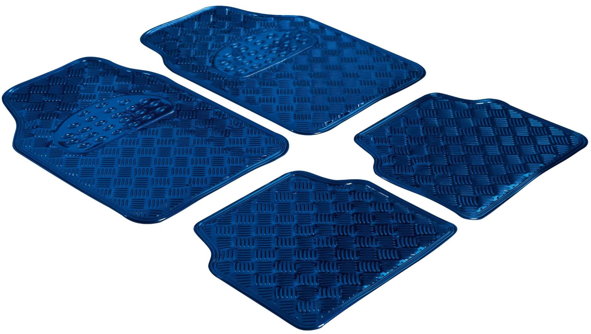 Walser Gummimatten, Universal Automatte Metallic, Fußmatten Komplettset Riffelblech, Schutzmatte blau, zuschneidbare Schmutzfangmatte 28022 Walser Gummimatten, Universal Automatte Metallic, Fußmatten Komplettset Riffelblech, Schutzmatte blau, zuschneidbare Schmutzfangmatte 28022 von Walser