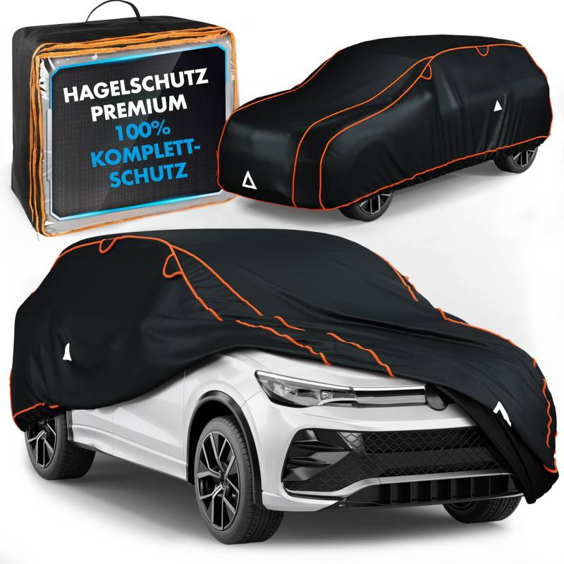 Walser Hagelschutz Abdeckplane Auto, Auszeichnung Sehr Gut* Auto Hagelschutzplane, TÜV geprüfte* Abdeckplane Auto Perma Protect Complete, Abdeckplane Auto, Autogarage Abdeckung Größe 8 schwarz von Walser