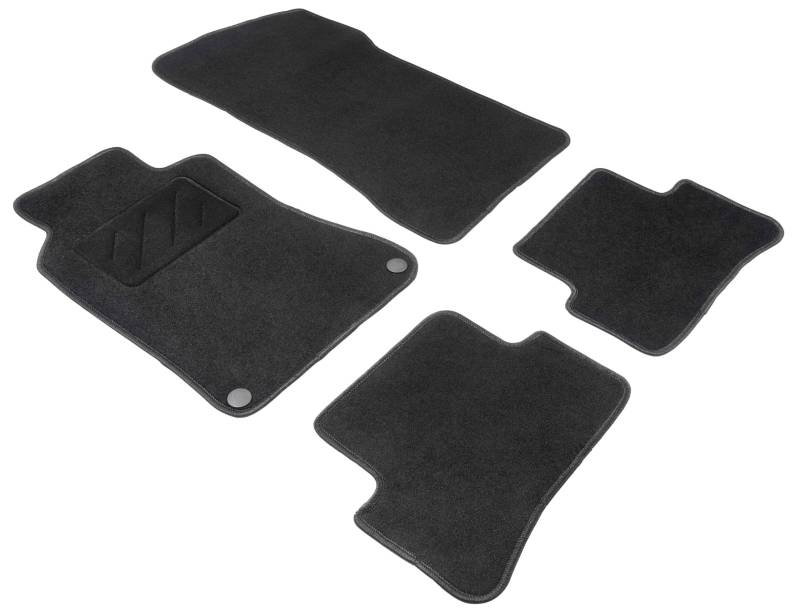 Walser Comfort Auto Teppiche für Mercedes-Benz C-Klasse Coupe (CL203) 03/2001-06/2011, 100% passgenaue Auto Fußmatten Made in Europe, Fußmatte Auto, Autoteppich Auto, Fussmatten Auto von Walser
