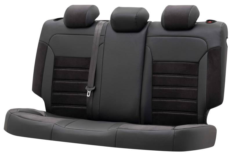 Walser Passform-Sitzbezug Bari, Schonbezug für VW Golf VII Comfortline 08/2012-03/2021, 1 Rücksitzbankbezug Normalsitze von Walser