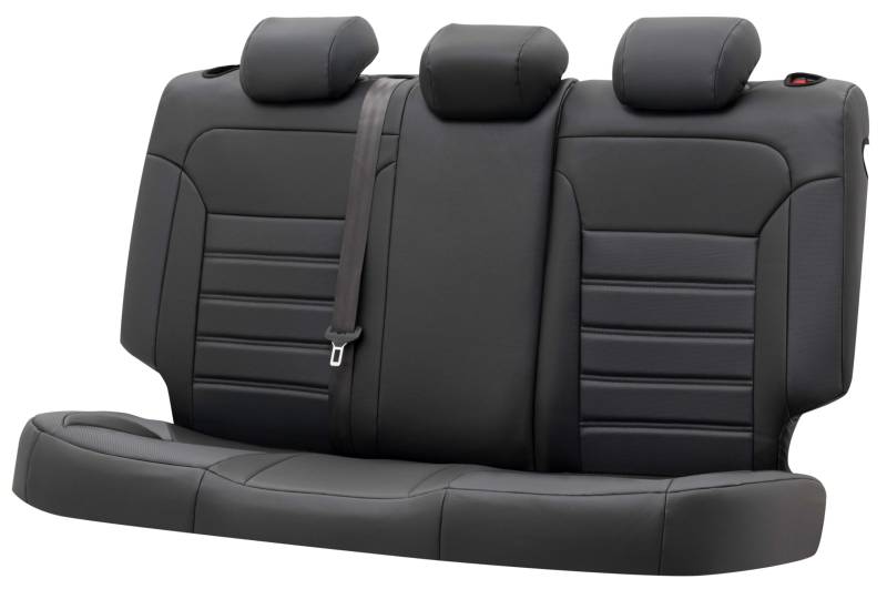 WALSER Passform-Sitzbezug Robusto, Schonbezug kompatibel mit Seat Leon 09/2012-Heute, 1 Rücksitzbankbezug Normalsitze von Walser