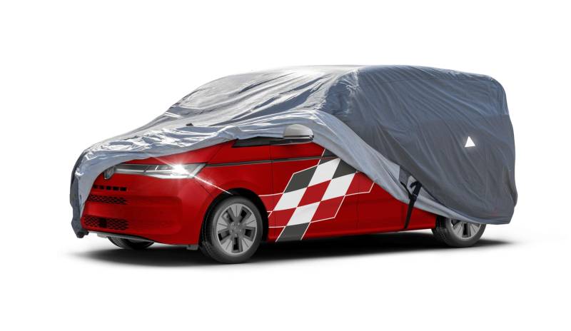 Walser Premium Abdeckplane Auto All Weather Plus, Abdeckplane wasserdicht, Bus Abdeckplane, Transporter Abdeckplane Größe 12 kompatibel mit VW Caddy/T4/T5/T6, Mercedes Viano/Vito von Walser