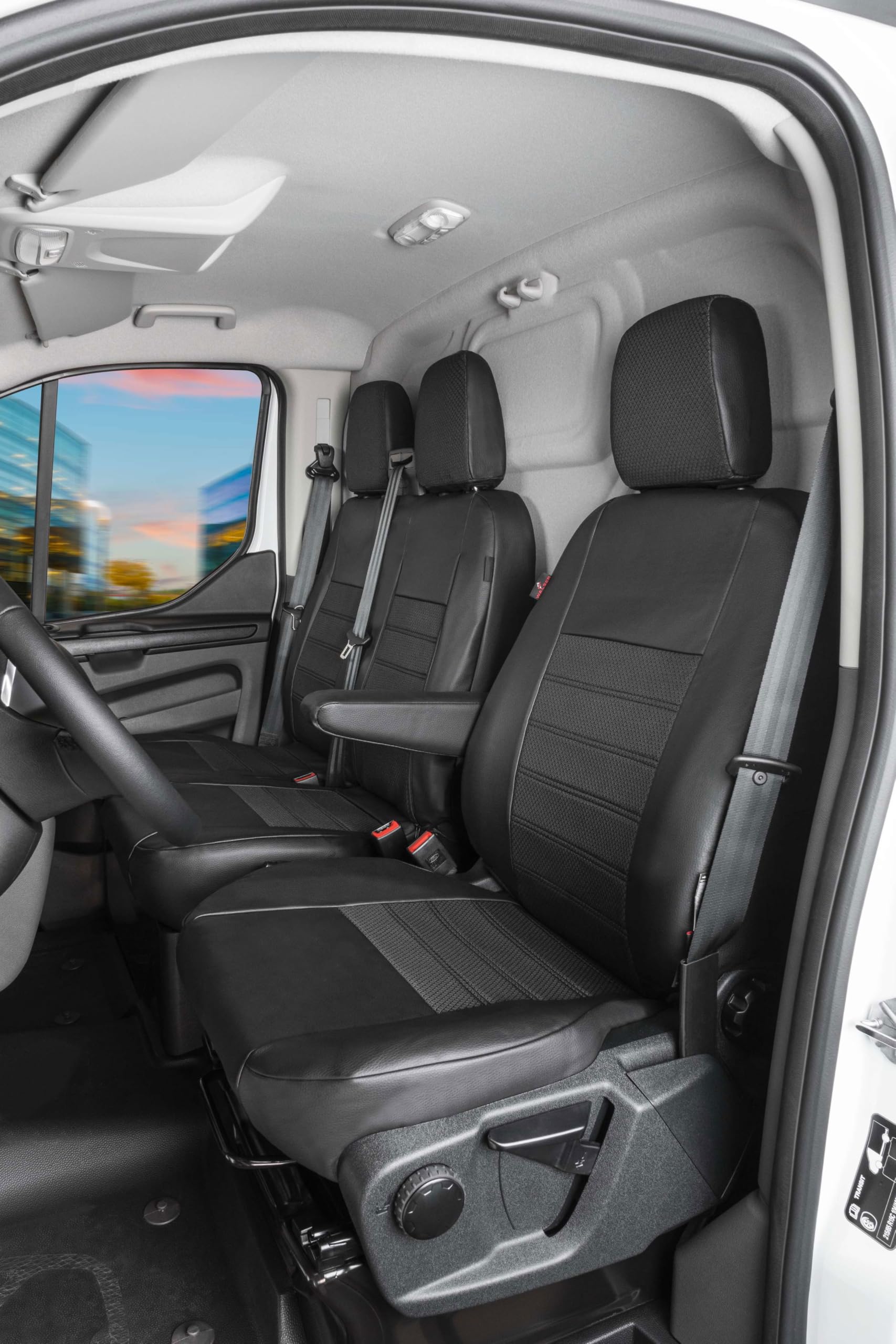 Walser Premium Transporter Sitzbezüge Auto für Ford Transit 2013-Heute, Einzelsitzbezug + Doppelbankbezug vorne, Auto Sitzbezüge, Sitzschoner Auto, Auto Sitzauflagen Set für Van Walser Premium Transporter Sitzbezüge Auto für Ford Transit 2013-Heute, Einzelsitzbezug + Doppelbankbezug vorne, Auto Sitzbezüge, Sitzschoner Auto, Auto Sitzauflagen Set für Van von Walser