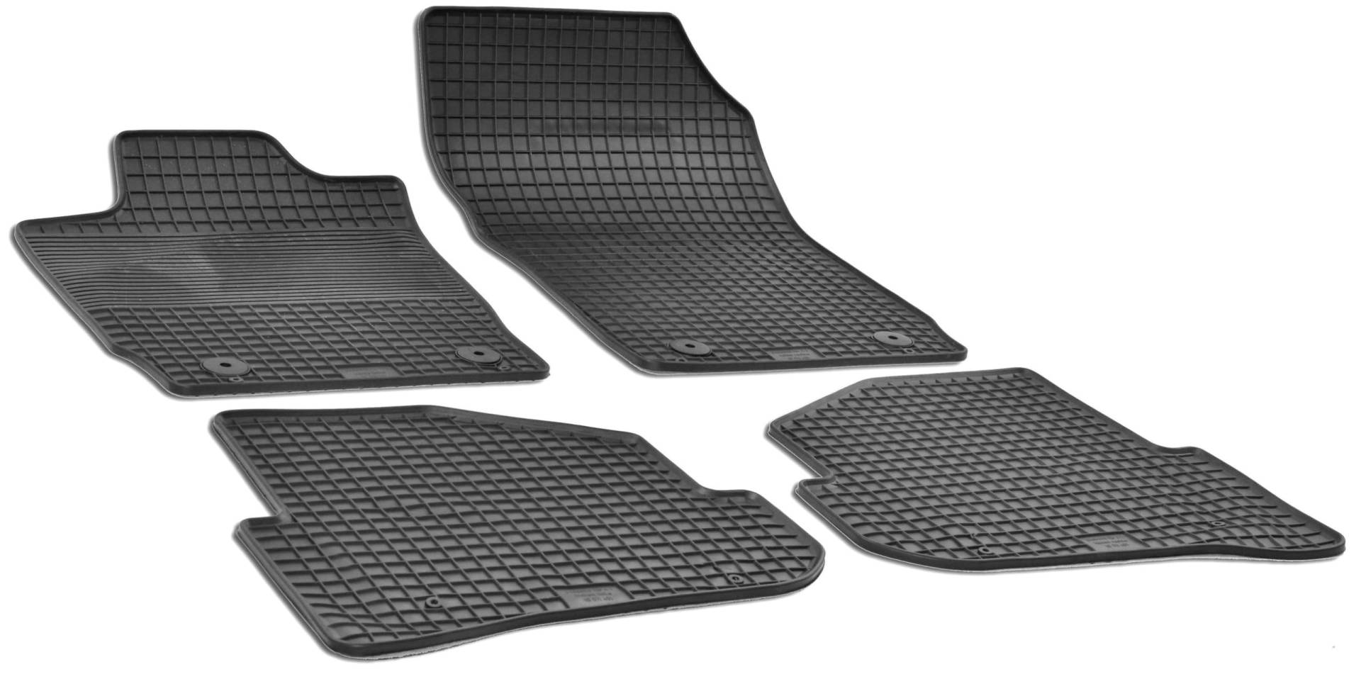 Walser DirtGuard Gummi Fussmatten Auto für Audi A1 (8X1, 8XK) 05/2010-10/2018, A1 Sportback (8XA, 8XF) 09/2011-10/2018, 100% passgenaue Auto Fußmatten, robuste Universal Fußmatte Auto von Walser