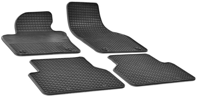 Walser DirtGuard Gummi Fussmatten Auto für Audi Q3 (8UB, 8UG) 06/2011-03/2020, 100% passgenaue Auto Fußmatten, robuste Universal Fußmatte Auto, Gummimatten Auto von Walser
