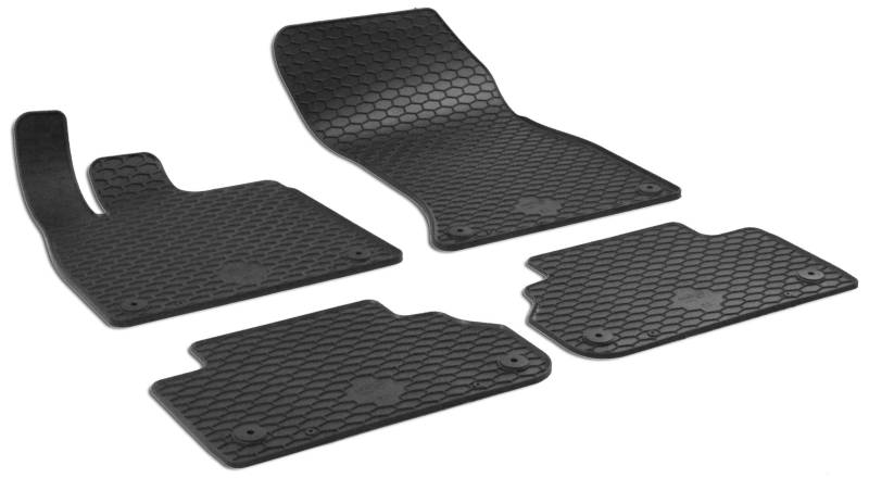 Walser DirtGuard Gummi Fussmatten Auto für Audi Q5 05/2016-Heute, Audi Q5 Sportback 11/2020-Heute, 100% passgenaue Auto Fußmatten, robuste Universal Fußmatte Auto, Gummimatten Auto von Walser