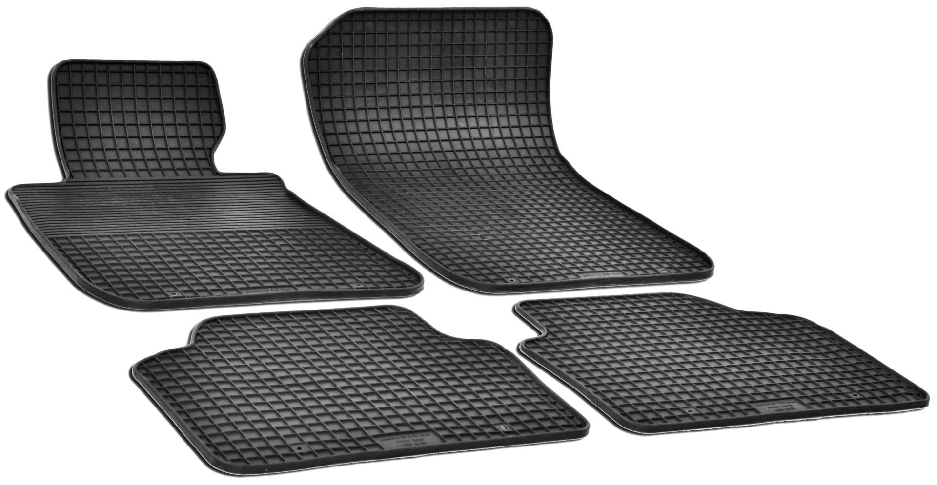 Walser DirtGuard Gummi Fussmatten Auto für BMW 3 (E90) 02/2004-02/2012, 100% passgenaue Auto Fußmatten, robuste Universal Fußmatte Auto, Gummimatten Auto von Walser