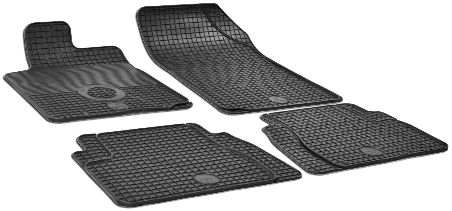 Walser DirtGuard Gummi Fussmatten Auto für Citroen C3 (FC, FN) 2002-Heute, Citroen C5 (RC,RE) 2004-Heute, 100% passgenaue Auto Fußmatten, robuste Universal Fußmatte Auto, Gummimatten Auto von Walser