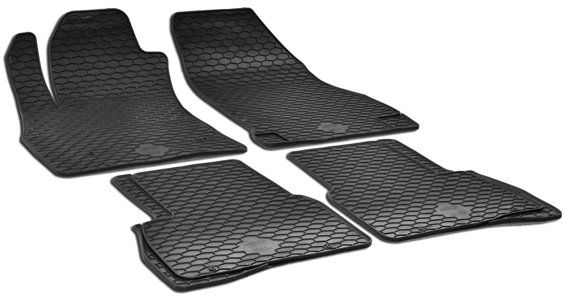 Walser DirtGuard Gummi Fussmatten Auto für FIAT Doblo (263) 11/2009-Heute, 100% passgenaue Auto Fußmatten, robuste Universal Fußmatte Auto, Gummimatten Auto von Walser