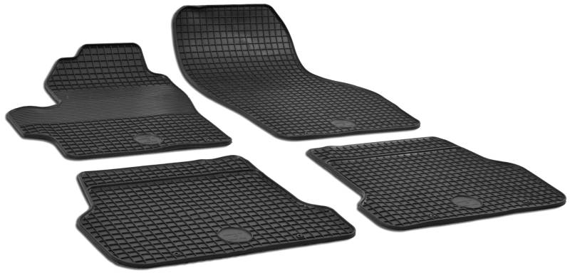 Walser DirtGuard Gummi Fussmatten Auto für Mazda 3 (BK, BL) 09/1999-2019, 100% passgenaue Auto Fußmatten, robuste Universal Fußmatte Auto, Gummimatten Auto von Walser