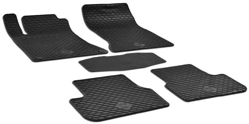 Walser DirtGuard Gummi Fussmatten Auto für Mercedes GLA 2013-Heute, A-Klasse 2012-2018, B-Klasse 2011-2018, 100% passgenaue Auto Fußmatten, robuste Universal Fußmatte Auto von Walser