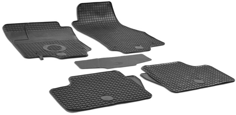 WALSER DirtGuard Gummi Fussmatten Auto für Opel Astra H 02/2004-12/2013, 100% passgenaue Auto Fußmatten, robuste Universal Fußmatte Auto, Gummimatten Auto von Walser