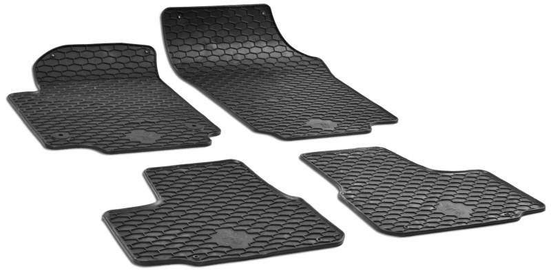 Walser DirtGuard Gummi Fussmatten Auto für Skoda Citigo 2011-2019, Seat MII, VW Up 10/2011-Heute, 100% passgenaue Auto Fußmatten, robuste Universal Fußmatte Auto, Gummimatten Auto von Walser