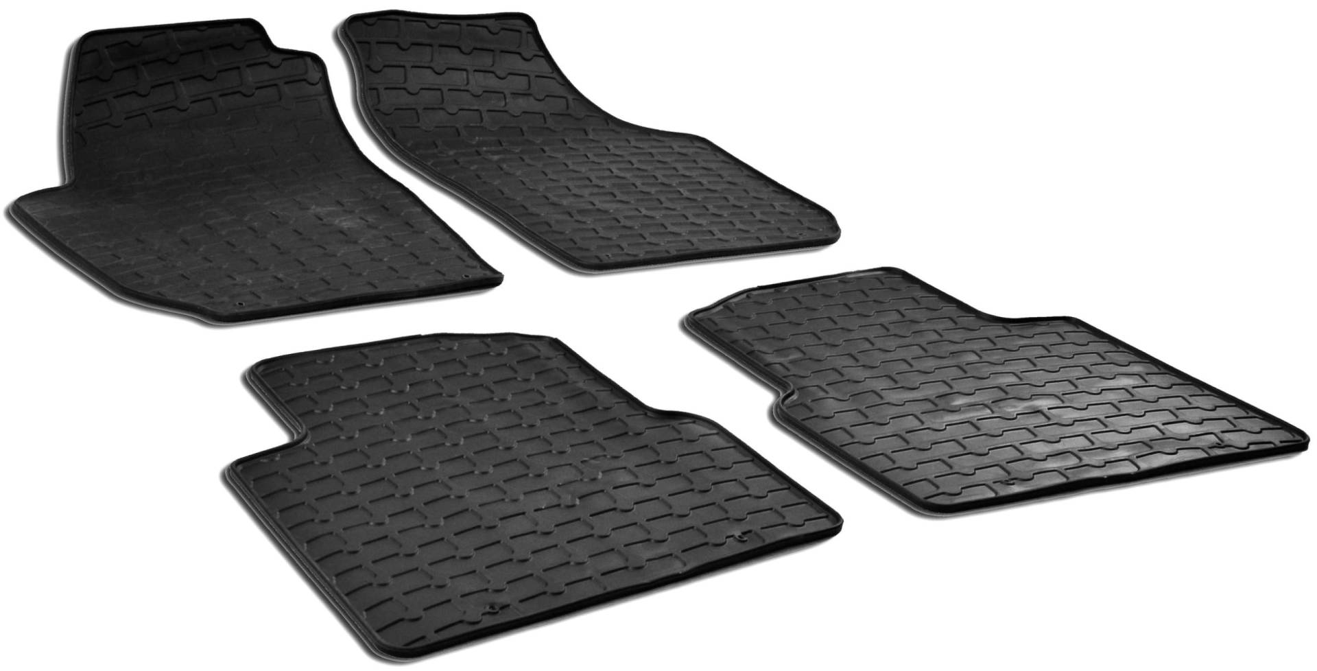 Walser DirtGuard Gummi Fussmatten Auto für Skoda Roomster (5J7) 03/2006-05/2015, 100% passgenaue Auto Fußmatten, robuste Universal Fußmatte Auto, Gummimatten Auto von Walser