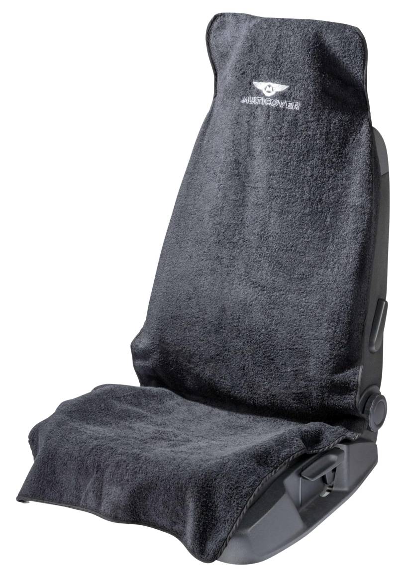 Walser Sitzaufleger Multicover, universal Auto-Sitzauflage, waschbarer Autositz-Überwurf schwarz von Walser