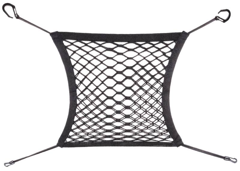 Walser Gepäcknetz, Auto-Transportnetz für die Vordersitze, PKW-Sicherungsnetz, Auto-Schutznetz, Auto-Sicherheitsnetz 25x30 cm, Schwarz von Walser