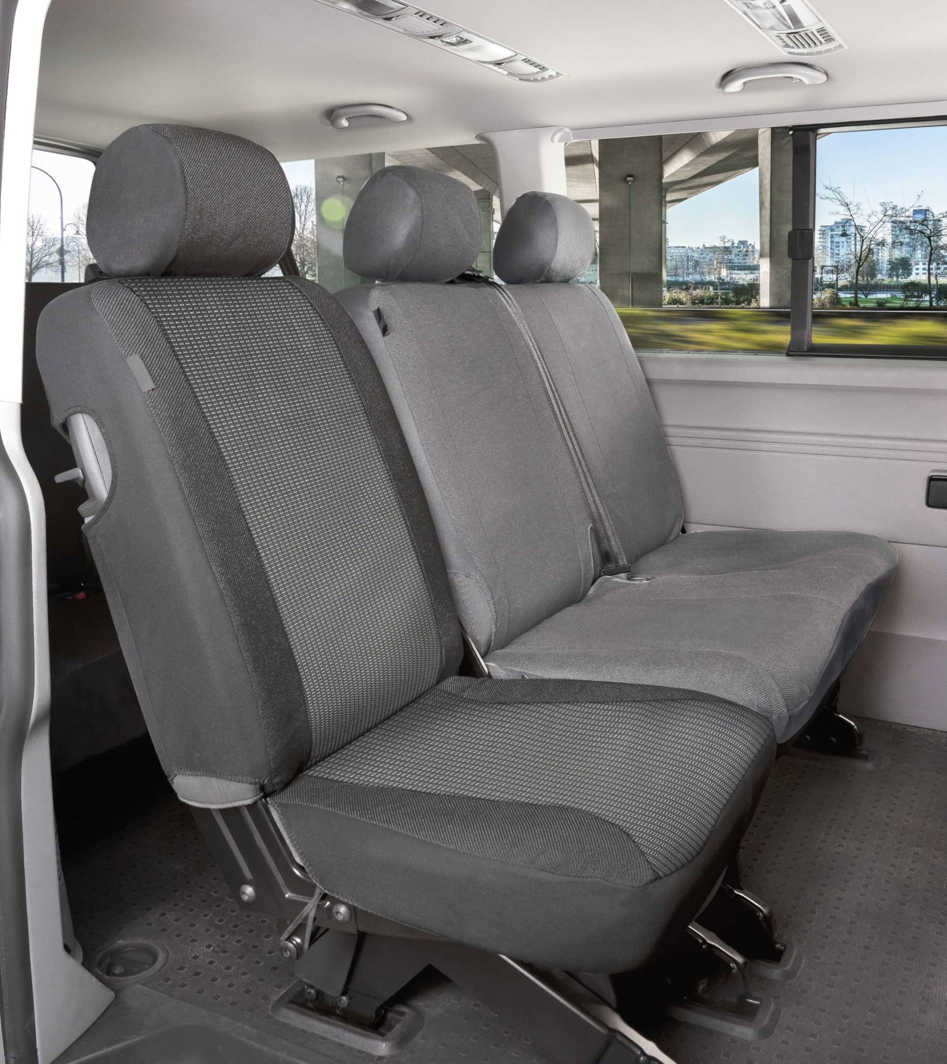 Walser Transporter Sitzbezüge Universalgröße, Autoschonbezug für 1 Einzelsitz hinten + 1 Kopfstützenbezug, Auto Sitzbezüge aus Premium Jacquard, Einzelsitzbezug Transporter, Auto Sitzauflagen für Van Walser Transporter Sitzbezüge Universalgröße, Autoschonbezug für 1 Einzelsitz hinten + 1 Kopfstützenbezug, Auto Sitzbezüge aus Premium Jacquard, Einzelsitzbezug Transporter, Auto Sitzauflagen für Van von Walser