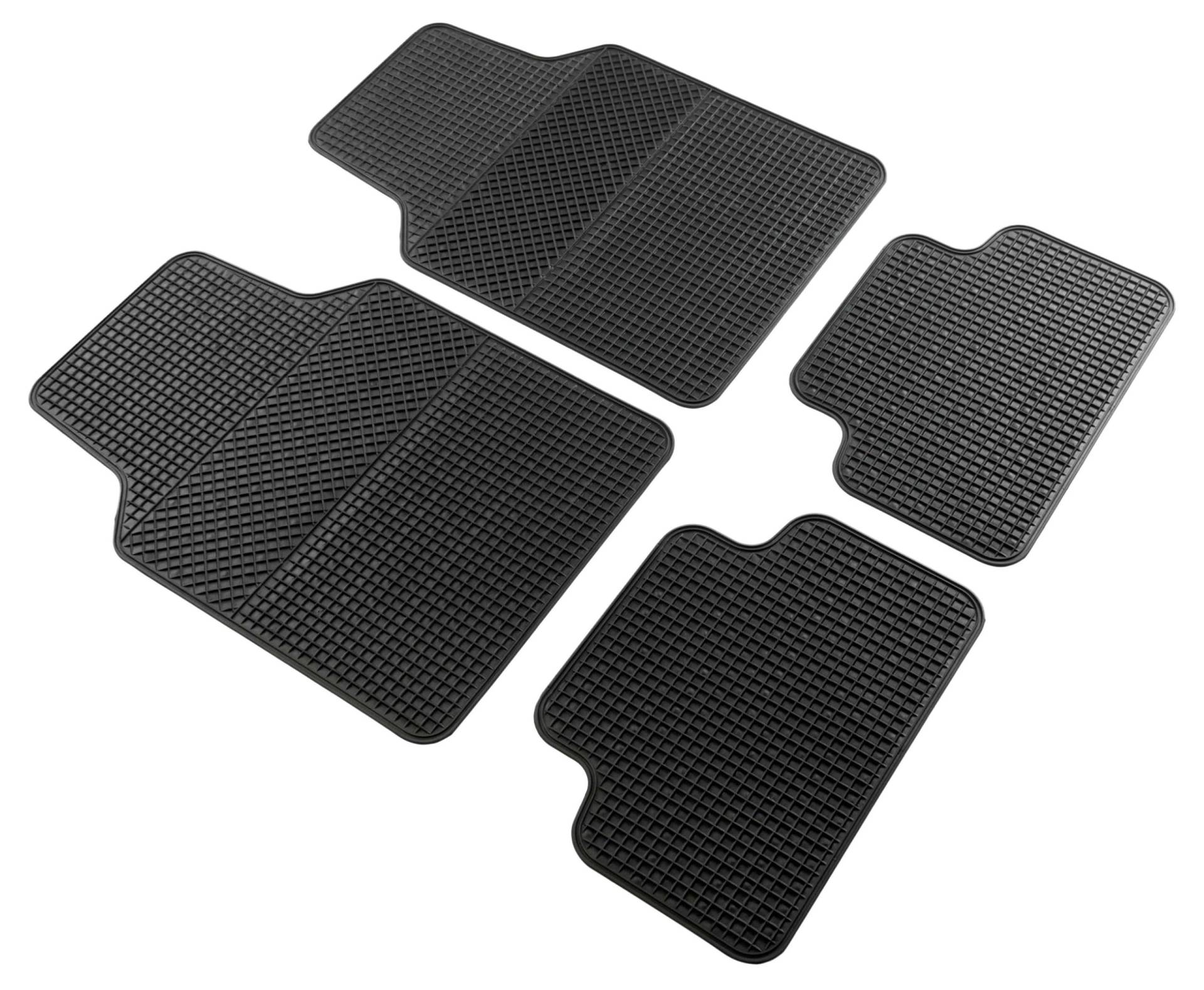 Car Comfort Walser Universal Auto-Gummimatten-Set EVO, Automatten 4-teilig zuschneidbar, Universal Fußraummatte Auto, PKW-Fußraummatten schwarz Car Comfort Walser Universal Auto-Gummimatten-Set EVO, Automatten 4-teilig zuschneidbar, Universal Fußraummatte Auto, PKW-Fußraummatten schwarz von Walser