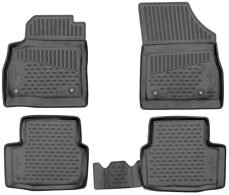 Walser XTR Gummi Fussmatten Auto für Opel Astra K/Astra K Sports Tourer (B16) 11/2015-12/2022, 100% passgenaue Auto Fußmatten, robuste Universal Fußmatte Auto, Gummimatten Auto, Auto Fussmatten Gummi von Walser
