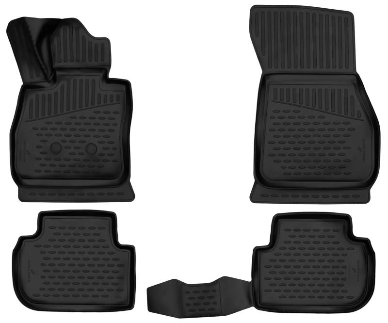 Walser XTR Gummi Fussmatten Auto für BMW 1 (F40) 2019-Heute, 100% passgenaue Auto Fußmatten, robuste Universal Fußmatte Auto, Gummimatten Auto, Auto Fussmatten Gummi, Auto Gummimatten von Walser