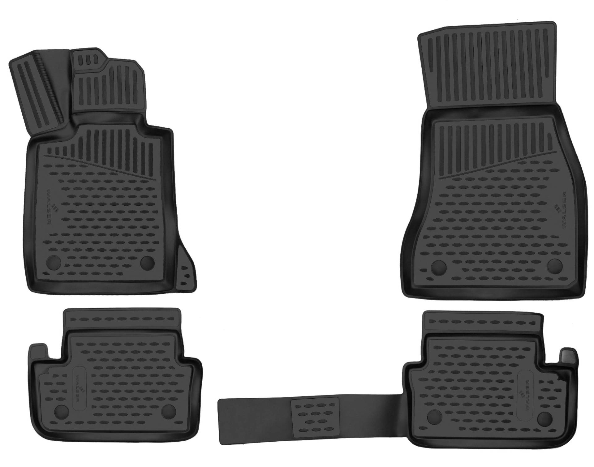 Walser XTR Gummi Fussmatten Auto für BMW 5 Touring (F11) 11/2009-02/2017, 100% passgenaue Auto Fußmatten, robuste Universal Fußmatte Auto, Gummimatten Auto, Auto Fussmatten Gummi von Walser