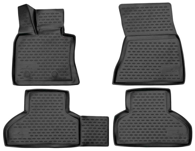 Walser XTR Gummi Fussmatten Auto für BMW X5 (F15) 2013-2018, 100% passgenaue Auto Fußmatten, robuste Universal Fußmatte Auto, Gummimatten Auto, Auto Fussmatten Gummi, Auto Gummimatten von Walser