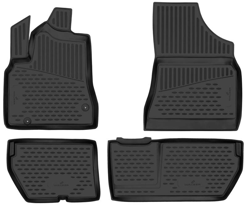 Walser XTR Gummi Fussmatten Auto für Citroen Berlingo Multispace (B9) 04/2008-Heute, 100% passgenaue Auto Fußmatten, robuste Universal Fußmatte Auto, Gummimatten Auto, Auto Fussmatten Gummi von Walser