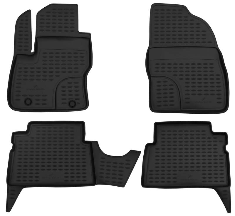 Walser XTR Gummi Fussmatten Auto für Ford Kuga I 2008-2012, 100% passgenaue Auto Fußmatten, robuste Universal Fußmatte Auto, Gummimatten Auto, Auto Fussmatten Gummi, Auto Gummimatten von Walser
