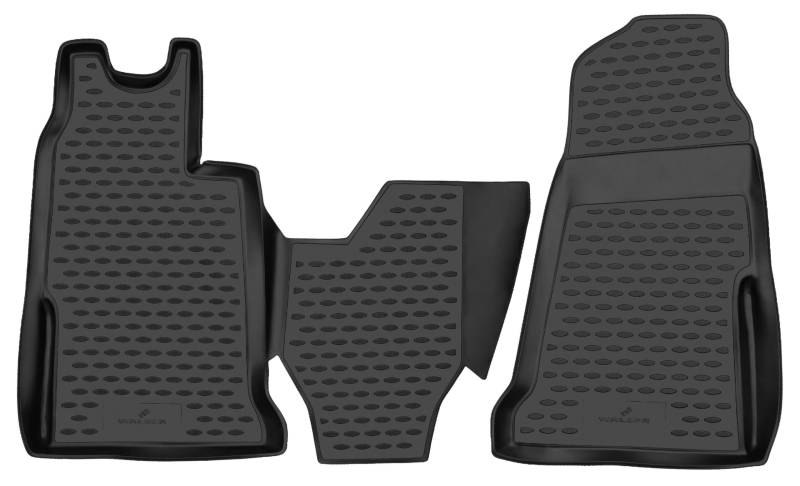 Walser XTR Gummi Fussmatten Auto für Ford Transit (FA) 04/2006-12/2014, 100% passgenaue Auto Fußmatten, robuste Universal Fußmatte Auto, Gummimatten Auto, Auto Fussmatten Gummi von Walser