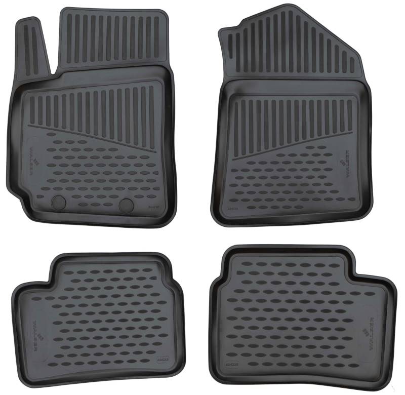 Walser XTR Gummi Fussmatten Auto für Hyundai i10 (BA, IA) 08/2013-2021, 100% passgenaue Auto Fußmatten, robuste Universal Fußmatte Auto, Gummimatten Auto, Auto Fussmatten Gummi von Walser