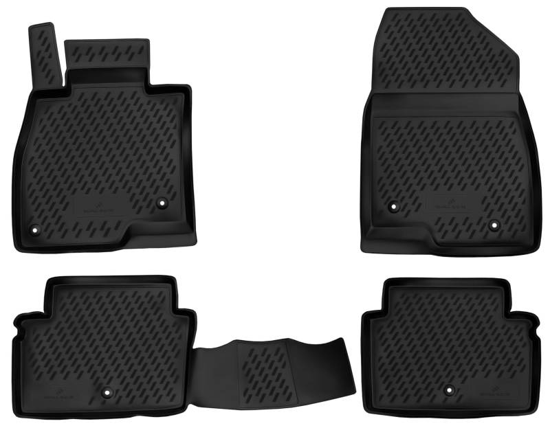 Walser XTR Gummi Fussmatten Auto für Mazda 6 Kombi (GJ, GL) 2012-2018, 100% passgenaue Auto Fußmatten, robuste Universal Fußmatte Auto, Gummimatten Auto, Auto Fussmatten Gummi von Walser