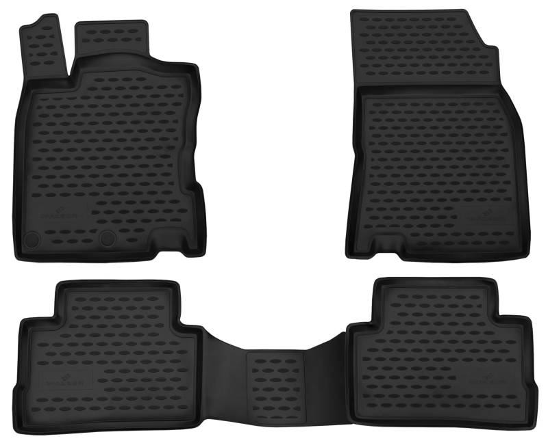 Walser XTR Gummi Fussmatten Auto für Nissan Qashqai II SUV (J11) 11/2013-2021, 100% passgenaue Auto Fußmatten, robuste Universal Fußmatte Auto, Gummimatten Auto, Auto Fussmatten Gummi von Walser