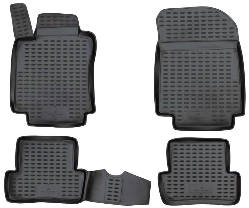 Walser XTR Gummi Fussmatten Auto für Renault Clio III 01/2005-12/2014, Clio III Grandtour 2007-2012, 100% passgenaue Auto Fußmatten, robuste Universal Fußmatte Auto, Gummimatten Auto von Walser