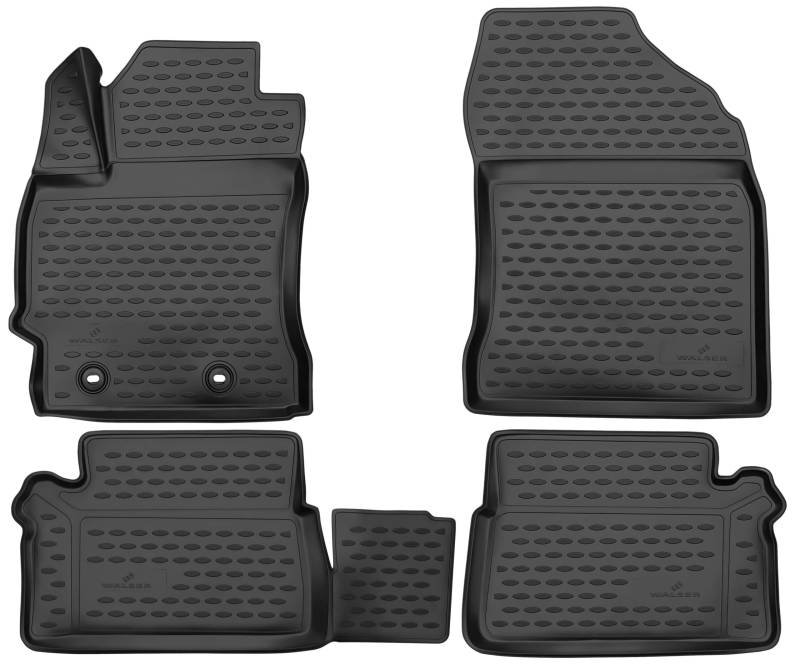 Walser XTR Gummi Fussmatten Auto für Toyota Auris Schrägheck (E18) 2012-2018, 100% passgenaue Auto Fußmatten, robuste Universal Fußmatte Auto, Gummimatten Auto, Auto Fussmatten Gummi von Walser