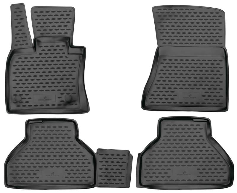 Walser XTR Gummi Fussmatten Auto für BMW X5 (E70) 2006-2013, 100% passgenaue Auto Fußmatten, robuste Universal Fußmatte Auto, Gummimatten Auto, Auto Fussmatten Gummi, Auto Gummimatten von Walser