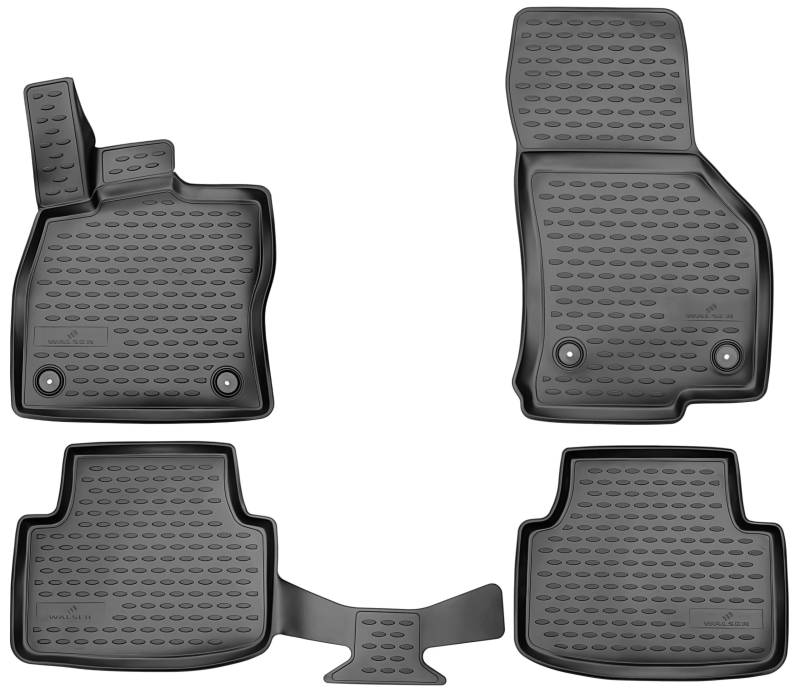 Walser XTR Gummi Fussmatten Auto für Skoda Ocatavia III (Octavia 3) 2012-2021, Octavia IV (Octavia 4) 2019-Heute, 100% passgenaue Auto Fußmatten, robuste Universal Fußmatte Auto von Walser