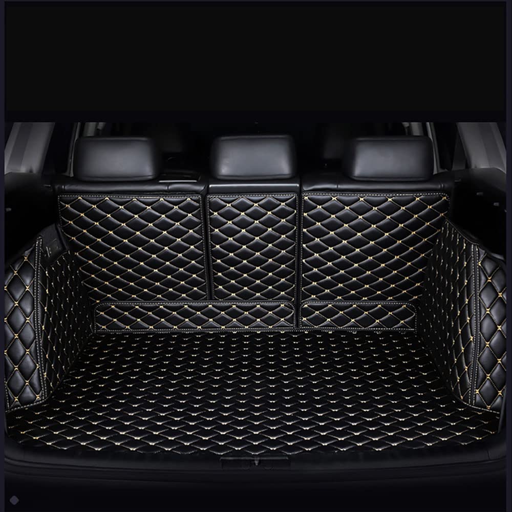 Auto Voll Umgeben Kofferraummatten Leder Kofferraumwanne Liner Tray, für Mercedes Benz A-Class W177 A35 A45 S AMG 4MATIC 2019-2021 Auto Kofferraum Schutzmatte Interieur Zubehör,Black beige Style Auto Voll Umgeben Kofferraummatten Leder Kofferraumwanne Liner Tray, für Mercedes Benz A-Class W177 A35 A45 S AMG 4MATIC 2019-2021 Auto Kofferraum Schutzmatte Interieur Zubehör,Black beige Style von WangSiwe