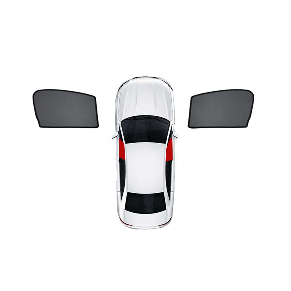 Auto magnetischer Sonnenschutz für Hyundai Tucson 2015-2020 Doppelseitiges UV Schutz Autofenster Netz Blendschutz Sonnenschutzrollos Auto Zubehör,2 Front Window von WangSiwe