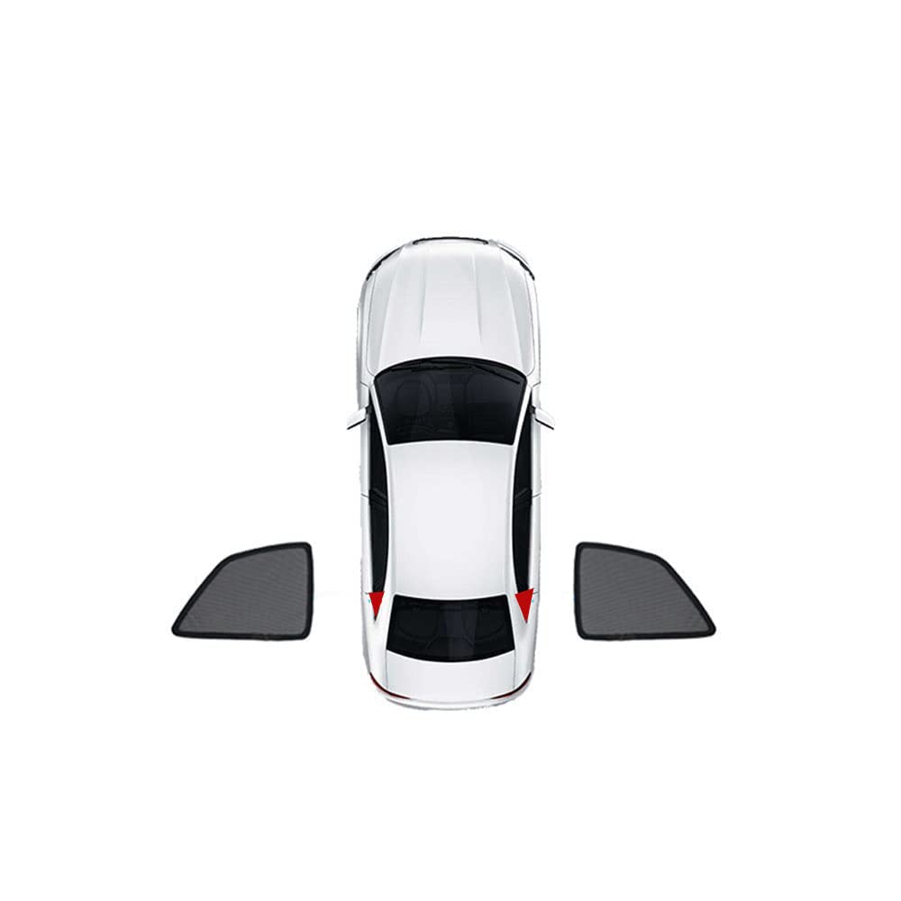 Auto magnetischer Sonnenschutz für Hyundai Tucson 2015-2020 Doppelseitiges UV Schutz Autofenster Netz Blendschutz Sonnenschutzrollos Auto Zubehör,2 Triangular von WangSiwe