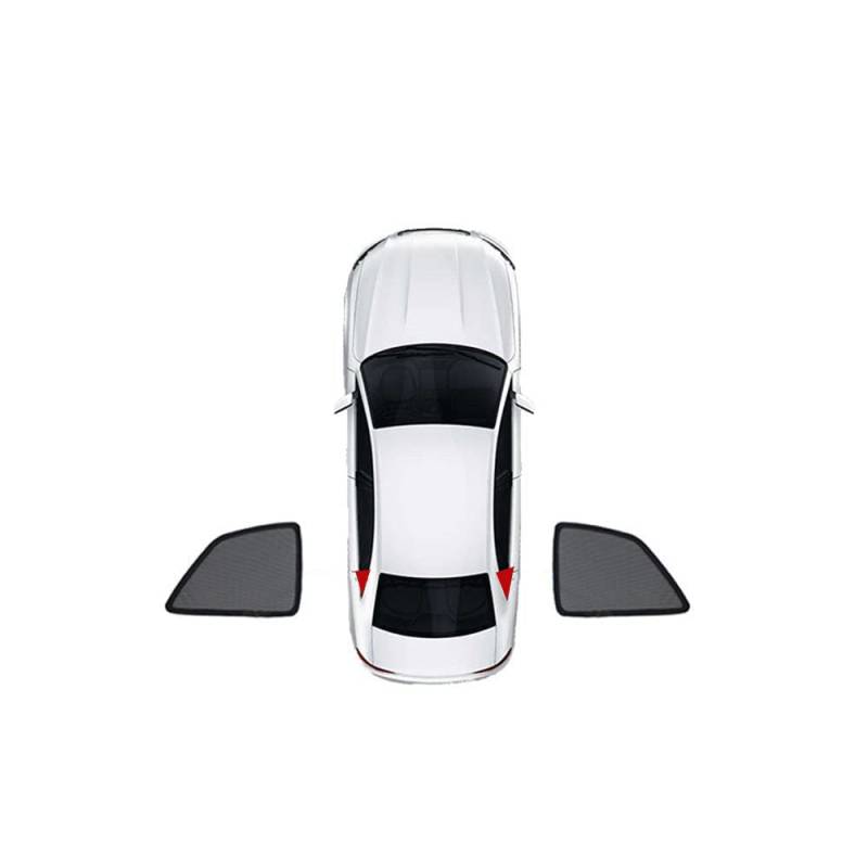 Auto magnetischer Sonnenschutz für Skoda Yeti Doppelseitiges UV Schutz Autofenster Netz Blendschutz Sonnenschutzrollos Auto Zubehör,2 Triangular von WangSiwe
