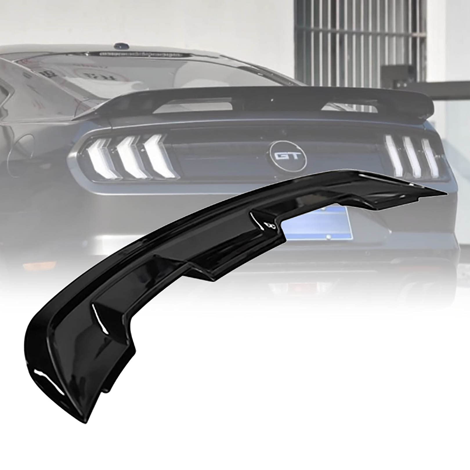 Trunk Wings Spoiler für Ford Mustang GT500 2015-2021 GT Style Heckspoiler Flügel Heckdeckel Schwarz Trunk Wings Spoiler für Ford Mustang GT500 2015-2021 GT Style Heckspoiler Flügel Heckdeckel Schwarz von WangXLDD