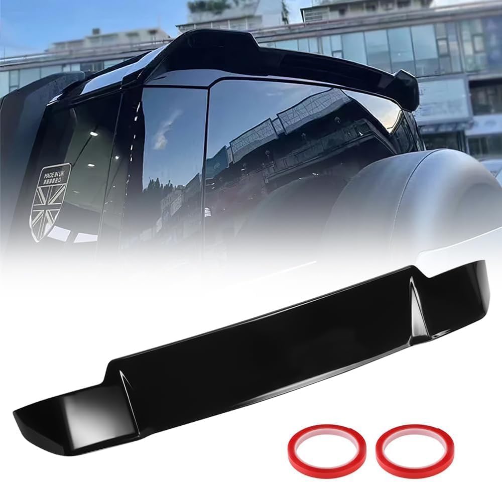 Auto Kofferraum Heck Spoiler für Land Rover Defender 90 110 2020-2022, Spoiler Heckspoiler Heckflügel Car Tuning Accessories,Black von WangjunF