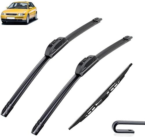 Scheibenwischer Kompatibel für Audi A3 8L 1996-2003 21"+19"+16", Wischerblätter Vorne + Hinten, Set Frontscheibenwischer und heckscheibenwischer, Auto Scheibenwischer Zubehör von WangjunF