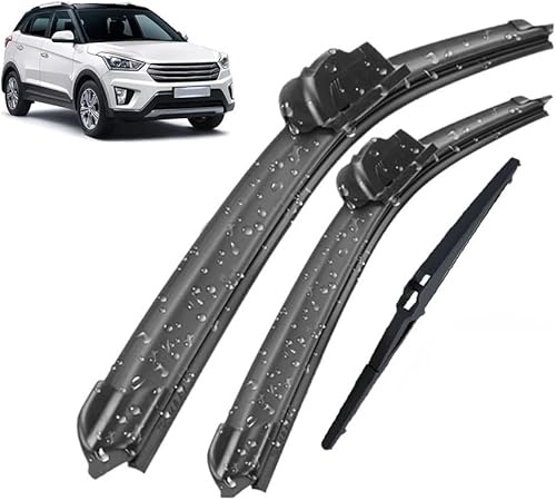 Scheibenwischer Kompatibel für Hyundai Creta IX25 MK1 2014-2019 24"+16"+11", Wischerblätter Vorne + Hinten, Set Frontscheibenwischer und heckscheibenwischer, Auto Scheibenwischer Zubehör von WangjunF