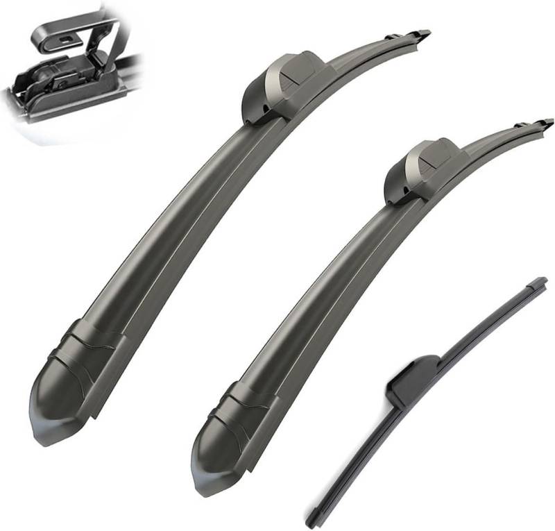 Scheibenwischer Kompatibel für Hyundai i30 GD GW Elantra GT 2012-2017 24"+14"+13", Wischerblätter Vorne + Hinten, Set Frontscheibenwischer und heckscheibenwischer, Auto Scheibenwischer Zubehör von WangjunF