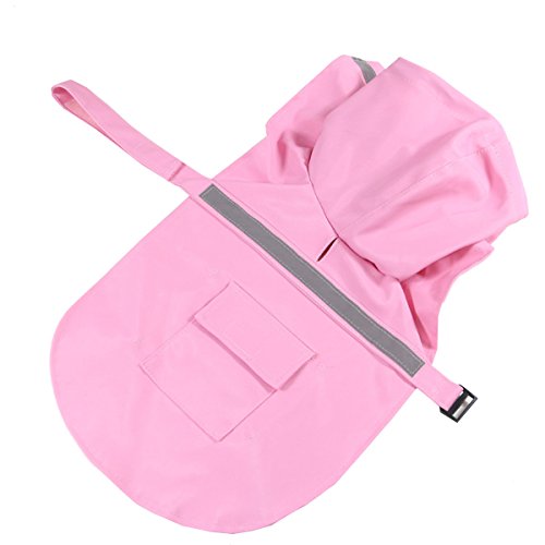 Warmsun Labrador Golden Retriever Mittlere Und Große Hunde Wasserdicht Hund Regenmantel,Pink-XXL Warmsun Labrador Golden Retriever Mittlere Und Große Hunde Wasserdicht Hund Regenmantel,Pink-XXL von WarmSun
