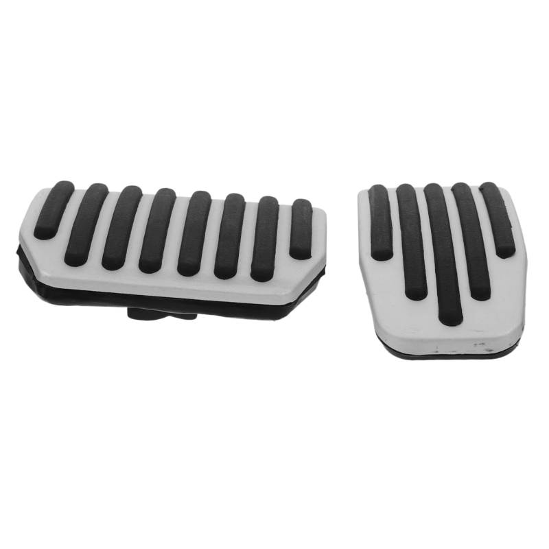 Warmhm 1 Set Ersatz Pedal Pads Für Bremspedal Pads Silber Bremsbelag Aluminium Legierung von Warmhm