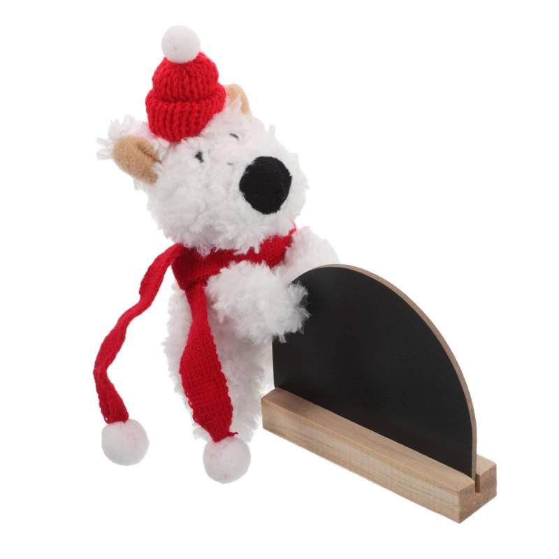 Warmhm 1 Set Plüsch Auto Armaturenbrett Ornament Temporäre Parkplatz Platte Auto Innen Display DIY Auto Zeichen Plüsch Hund Tafel Temporäre Parkplatz Tafel von Warmhm