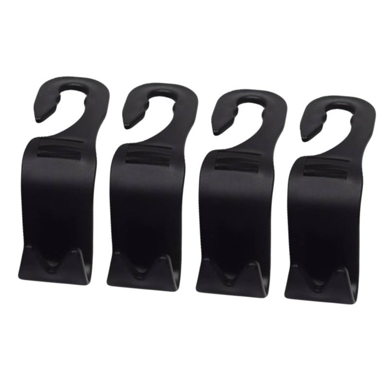 Warmhm 4Stücke Rücksitz Organizer Haken für Autositz Kopfstützen Hochbelastbare Aufbewahrungshaken für Handtaschen Kleidung Regenschirme für Ordnung im Auto von Warmhm