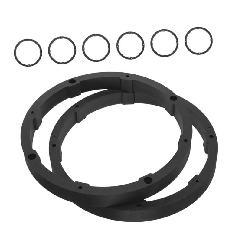 Warmhm 8Stücke Universelle Lautsprecheradapterringe aus Kunststoff für Auto Audio Abstandsringe für Installation Vorder und Hintertüren Verbesserte von Warmhm